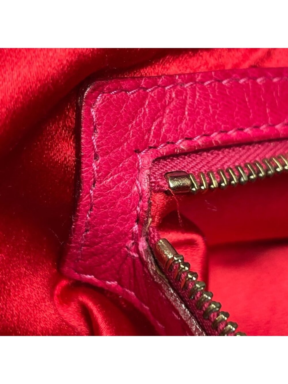 Fendi Zucca Pattern Shoulder Bag Mamma Baguette Suede Pink - Picture 8 of 10